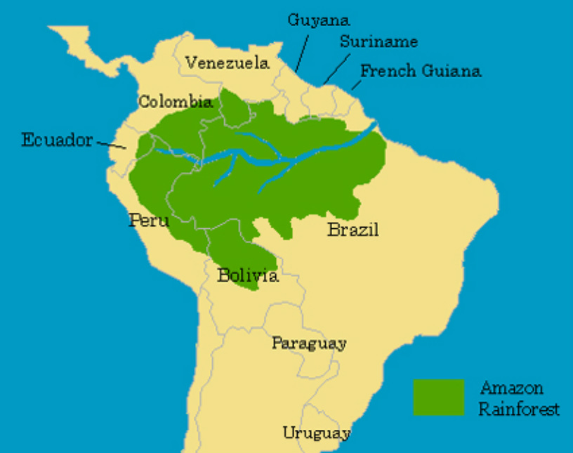 Amazon Rainforest - Location